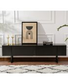 Meuble TV Serenity noir - 180x45x30 cm