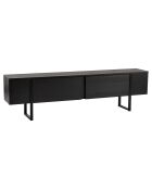 Meuble TV Serenity noir - 180x45x30 cm