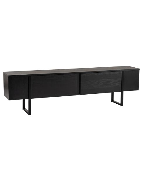 Meuble TV Serenity noir - 180x45x30 cm