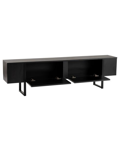 Meuble TV Serenity noir - 180x45x30 cm