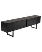 Meuble TV Serenity noir - 180x45x30 cm