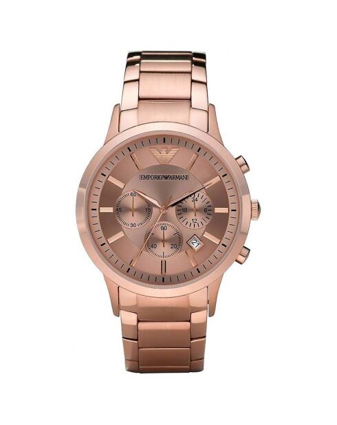 Montre Homme en Acier rose doré