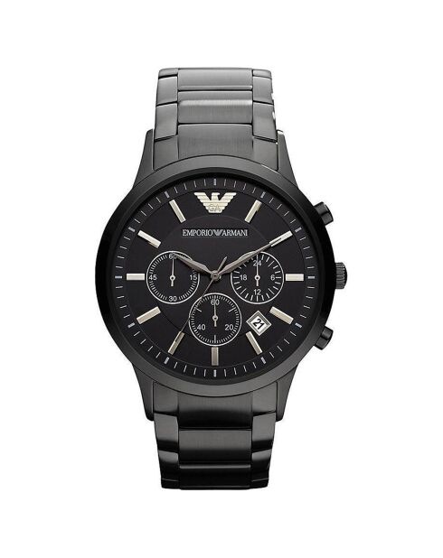 Montre Homme en Acier noire