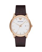 Montre Homme en Cuir marron