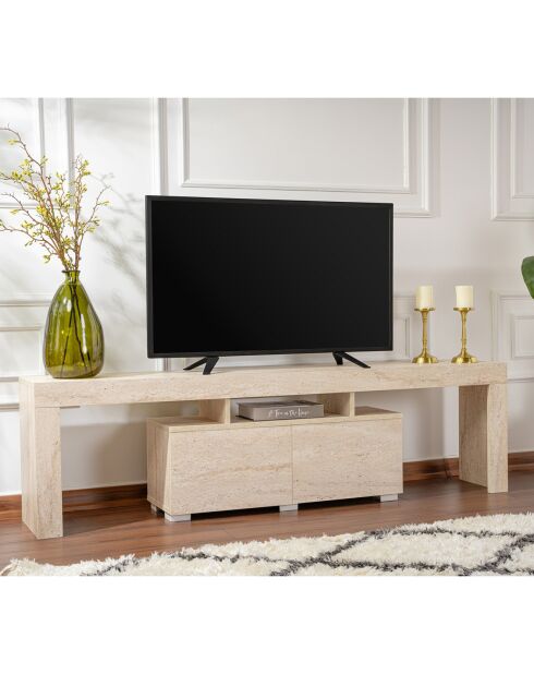 Meuble TV Enclave travertin - 180x50x31.3 cm