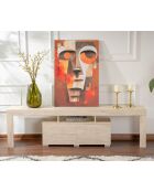 Meuble TV Enclave travertin - 180x50x31.3 cm