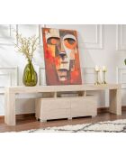 Meuble TV Enclave travertin - 180x50x31.3 cm