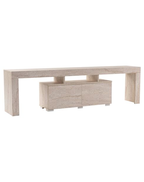 Meuble TV Enclave travertin - 180x50x31.3 cm