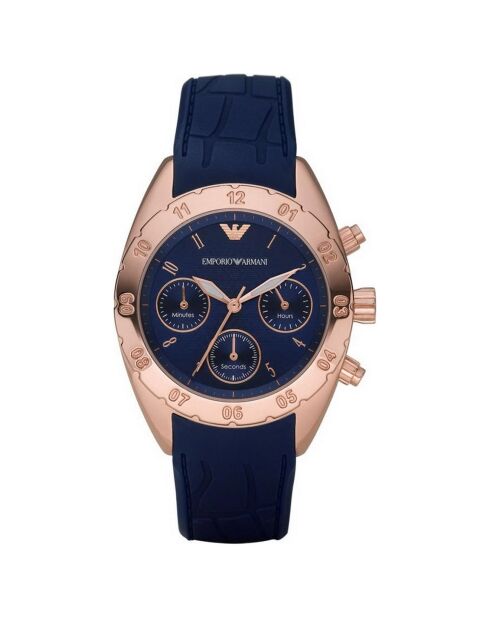 Montre Femme en Silicone bleue