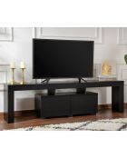 Meuble TV Enclave noir - 180x50x31.3 cm