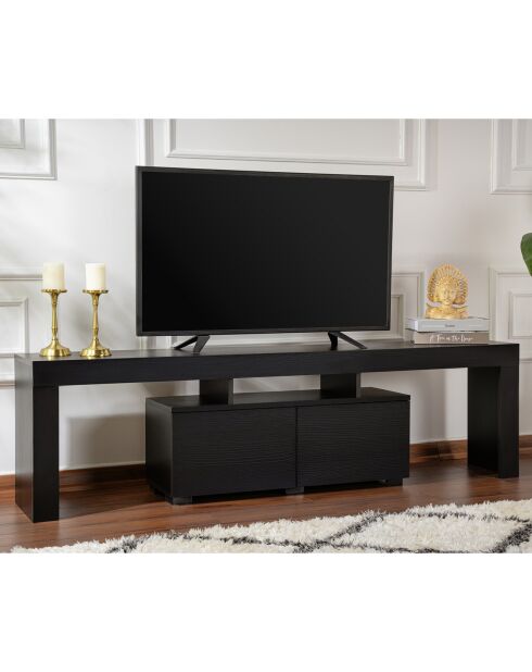 Meuble TV Enclave noir - 180x50x31.3 cm