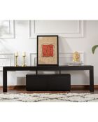 Meuble TV Enclave noir - 180x50x31.3 cm