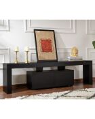 Meuble TV Enclave noir - 180x50x31.3 cm