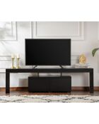 Meuble TV Enclave noir - 180x50x31.3 cm