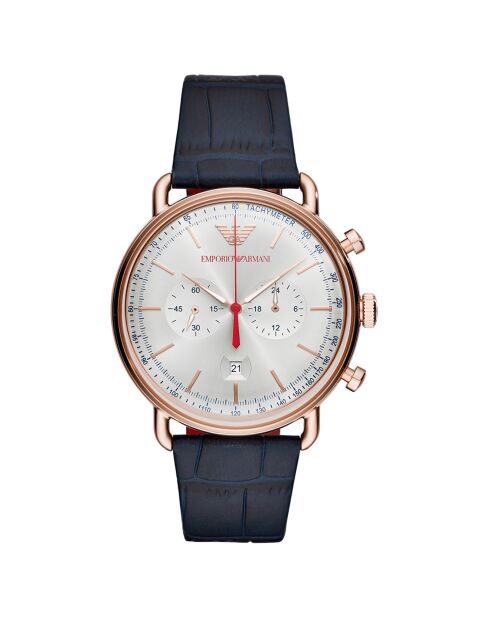 Montre Homme en Cuir noire