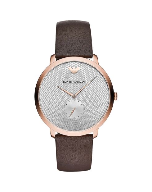 Montre Homme en Cuir marron