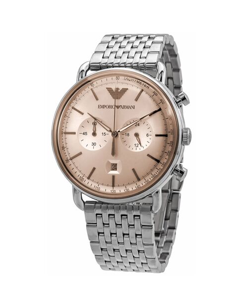 Montre Homme en Acier argentée