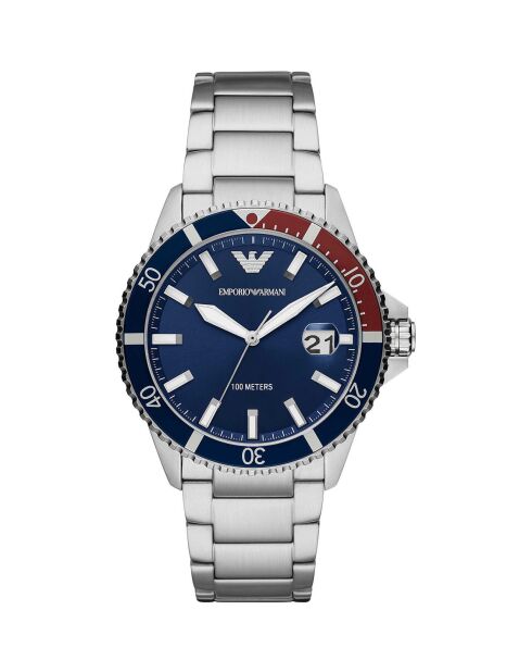 Montre Homme en Acier argentée