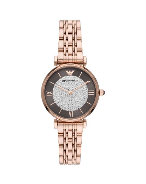 Montre Femme en Acier rose doré
