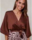 Robe Yasmine marron