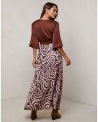 Robe Yasmine marron