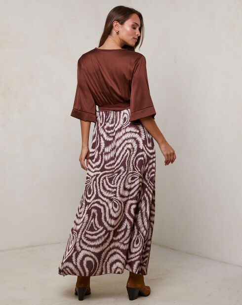 Robe Yasmine marron