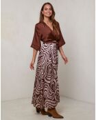 Robe Yasmine marron