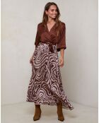 Robe Yasmine marron