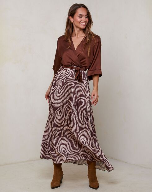 Robe Yasmine marron