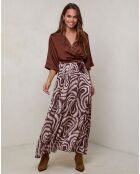 Robe Yasmine marron