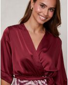 Robe Yasmine bordeaux