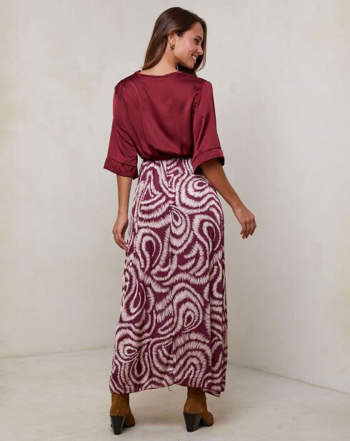 Robe Yasmine bordeaux