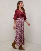 Robe Yasmine bordeaux