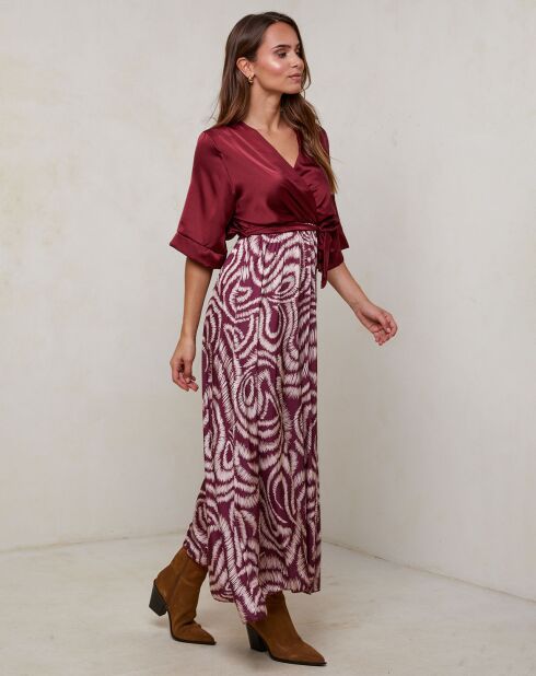 Robe Yasmine bordeaux