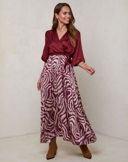 Robe Yasmine bordeaux
