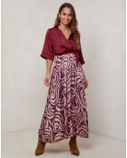 Robe Yasmine bordeaux
