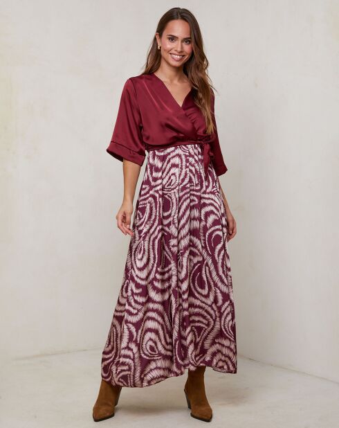 Robe Yasmine bordeaux