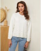 Pull Assia blanc