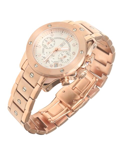 Montre Femme en Acier rose doré