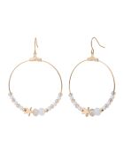 Boucles d'oreilles en Acier plaqué Or & Cristal
