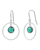 Boucles d'oreilles en Argent & Cristal