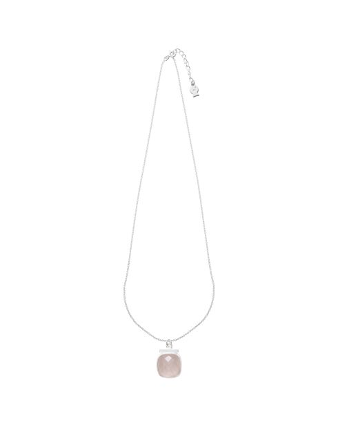 Collier en Argent & Quartz rose