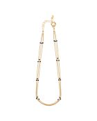 Collier en Argent doré à l'Or fin & Cristal