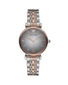 Montre Femme en Acier argenté/rose doré