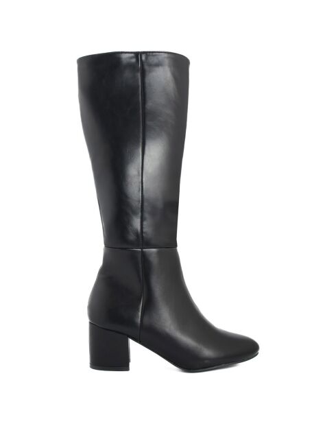 Bottes Romane noires - Talon 6 cm