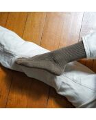 Calcetines con purpurina color caramelo