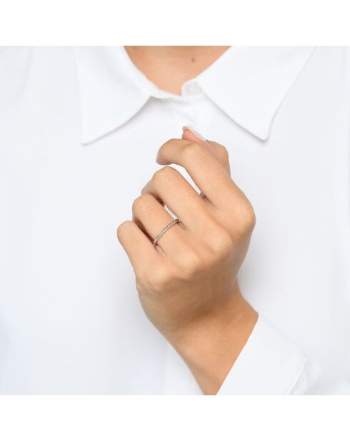 Anillo Forever de oro blanco