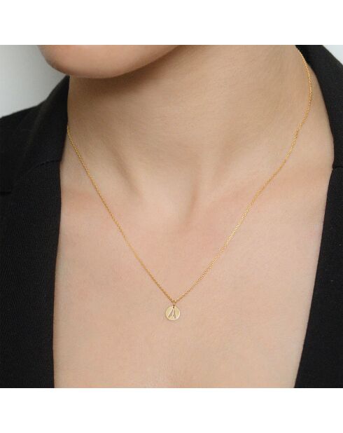 Pendentif Lettre A or jaune