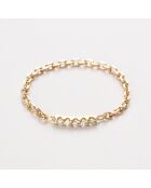 Bague Chaine Camille Zircone or jaune