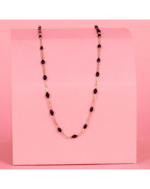 Collier Email Noir or jaune